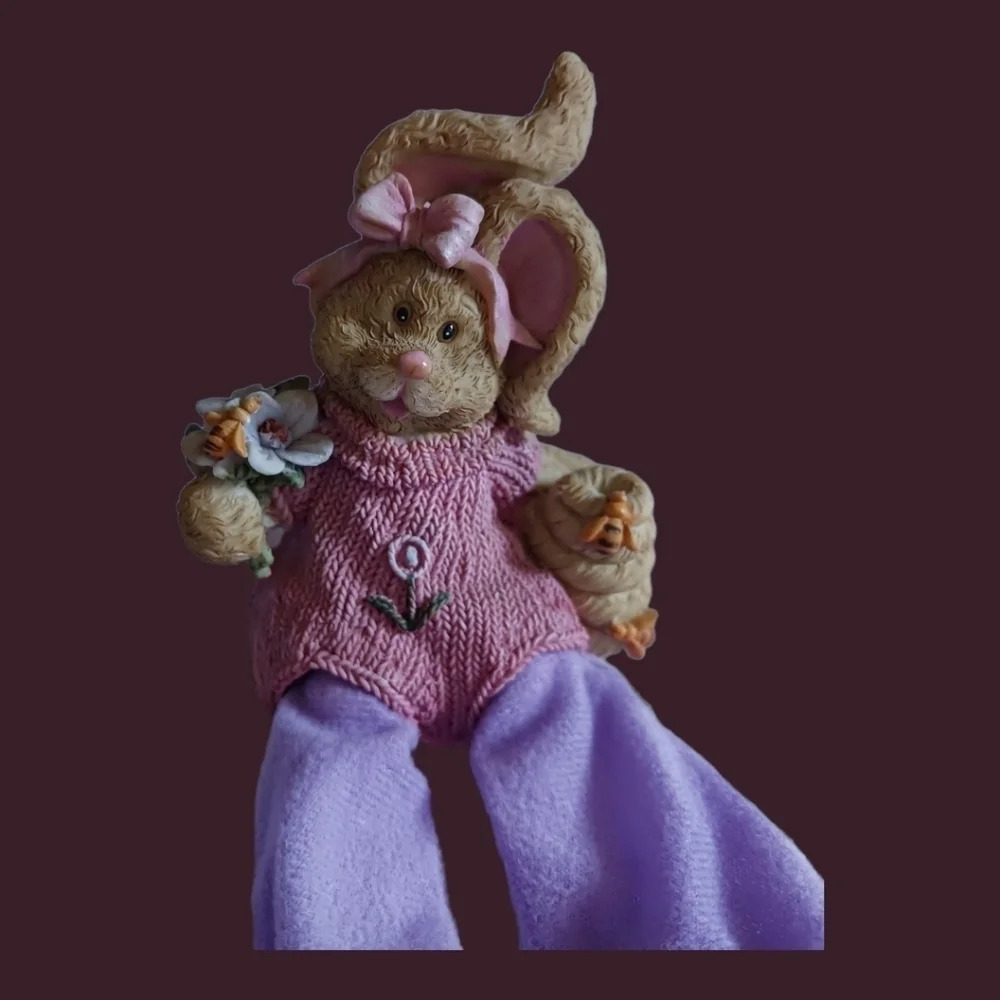 Ganz easter bunny shelf sitter set of 2 - Picture 4 of 6